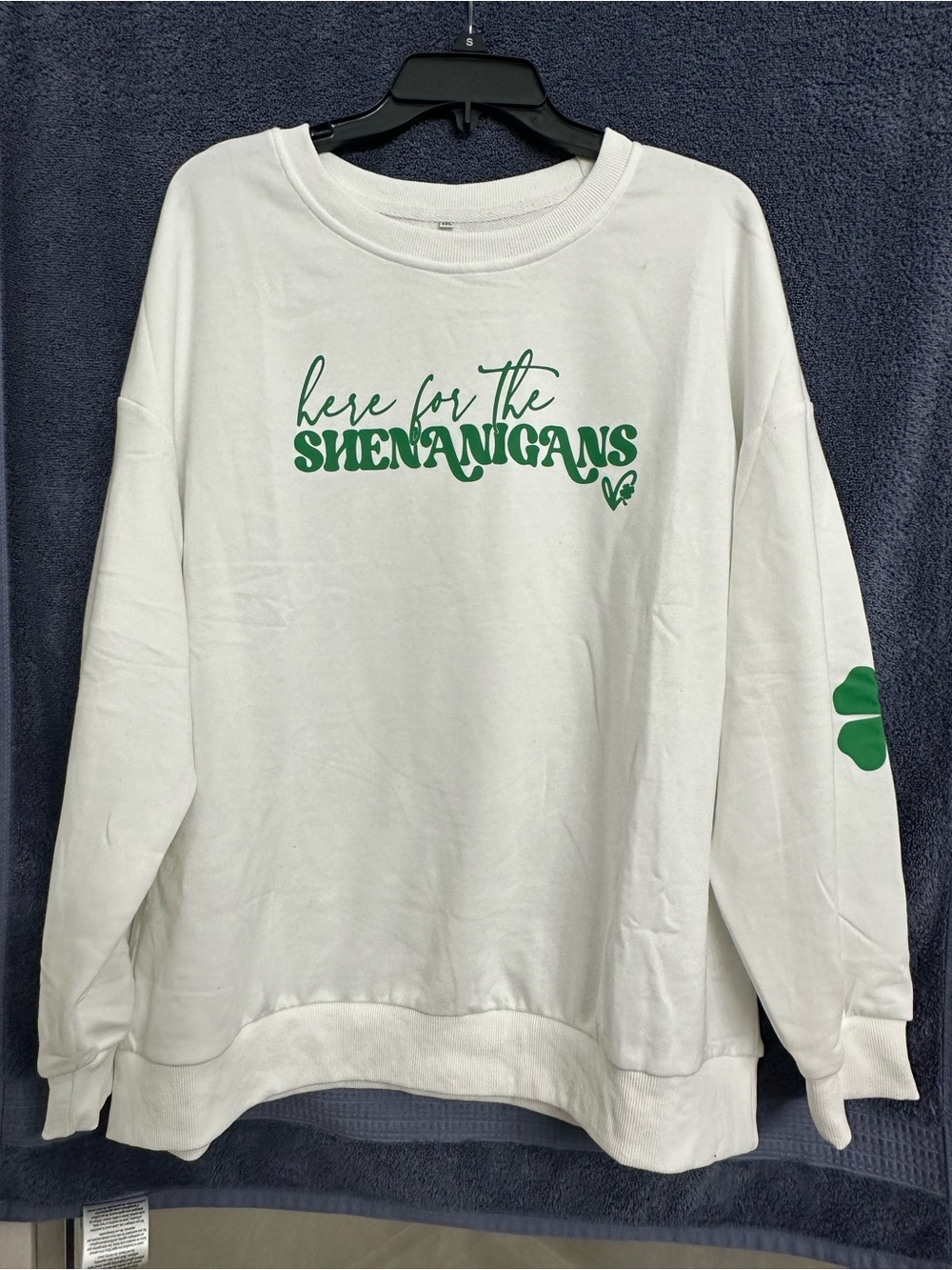 NWOT Here for the Shenanigans"  Sweatshirt XXL